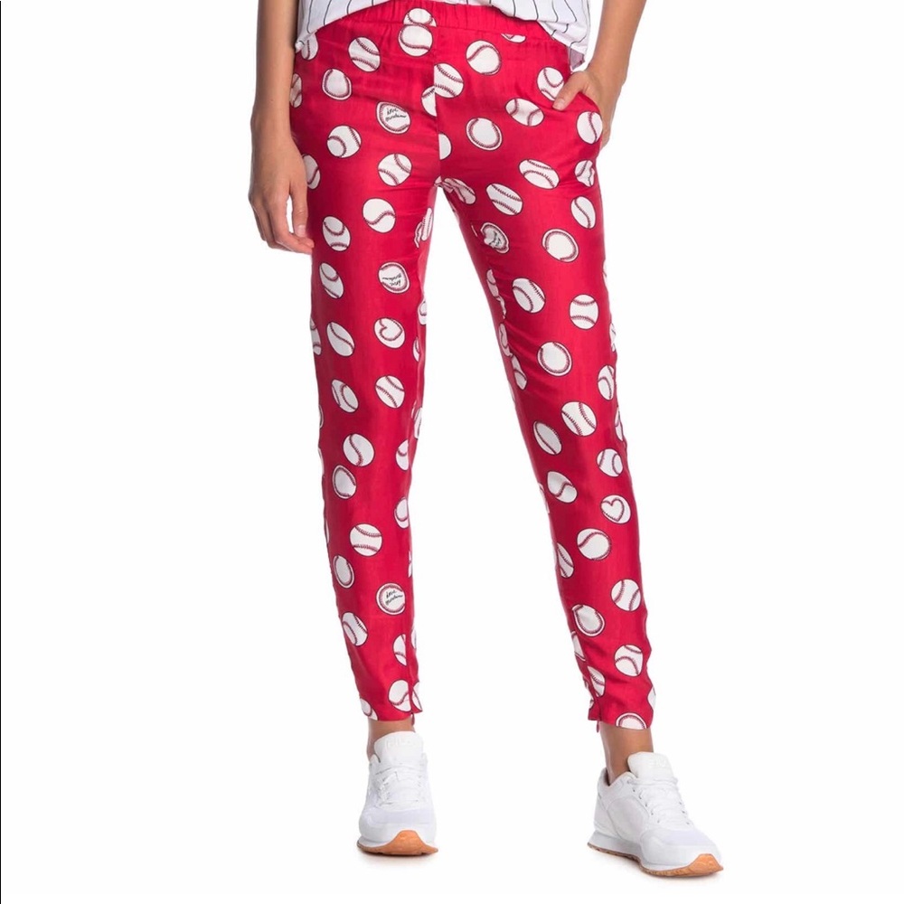 Love Moschino Baseball Logo Pants